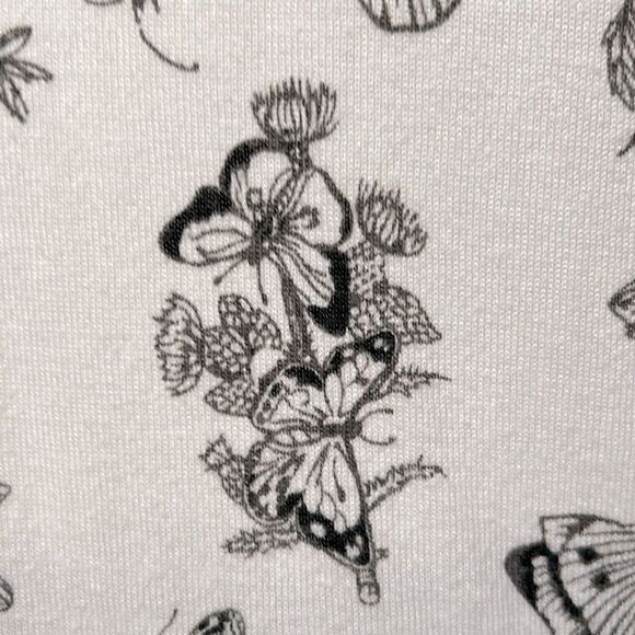 TALBOTS Elbow Sleeve Pullover Butterfly Toile Size 1X - Picture 9 of 12